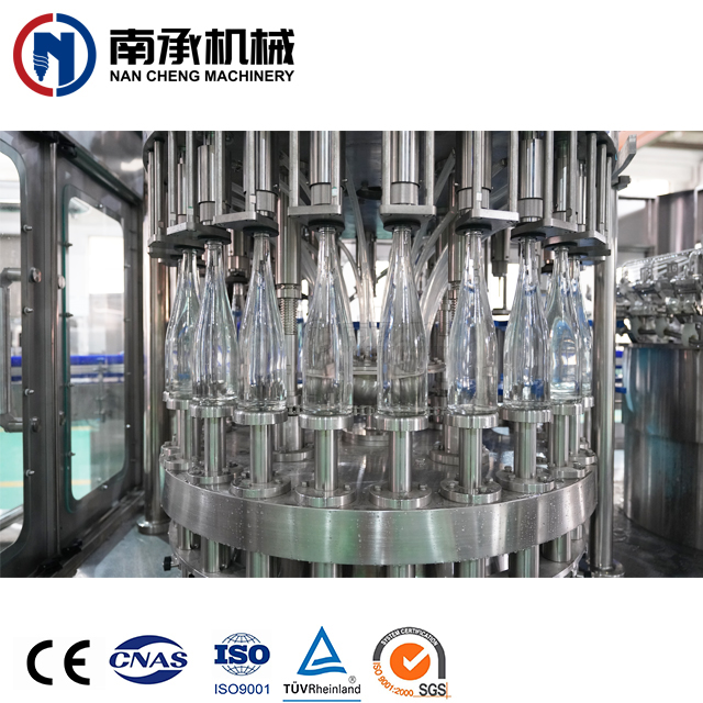 8000BPH Glass Bottle Automatic Water Washing Filling Capping 3-in-1 Machine 